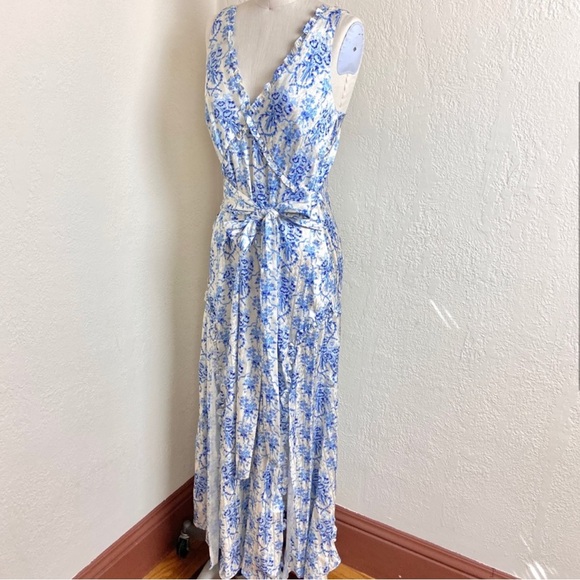 Loveshackfancy kendall satin printed midi dress - Picture 2 of 8